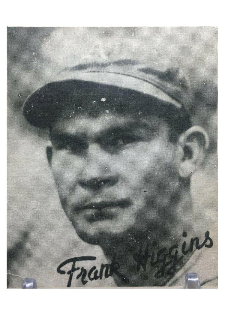 1936 Goudey Frank Higgins card