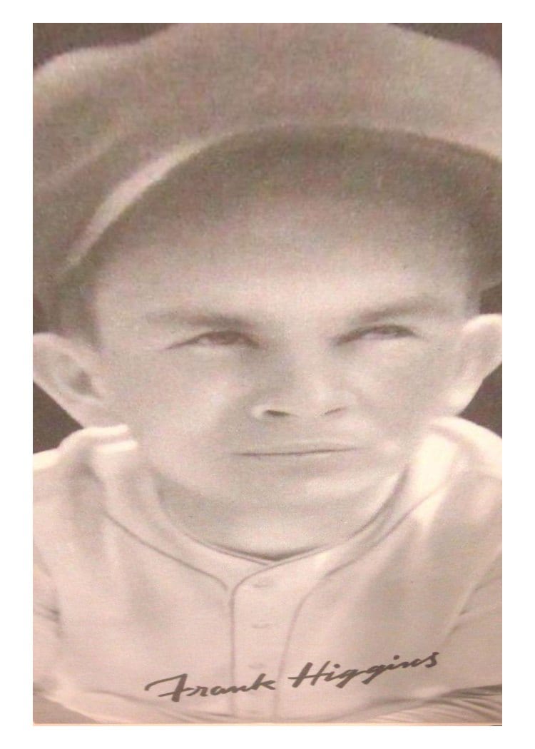 1939 Goudey Premiums R303 B Frank Higgins card