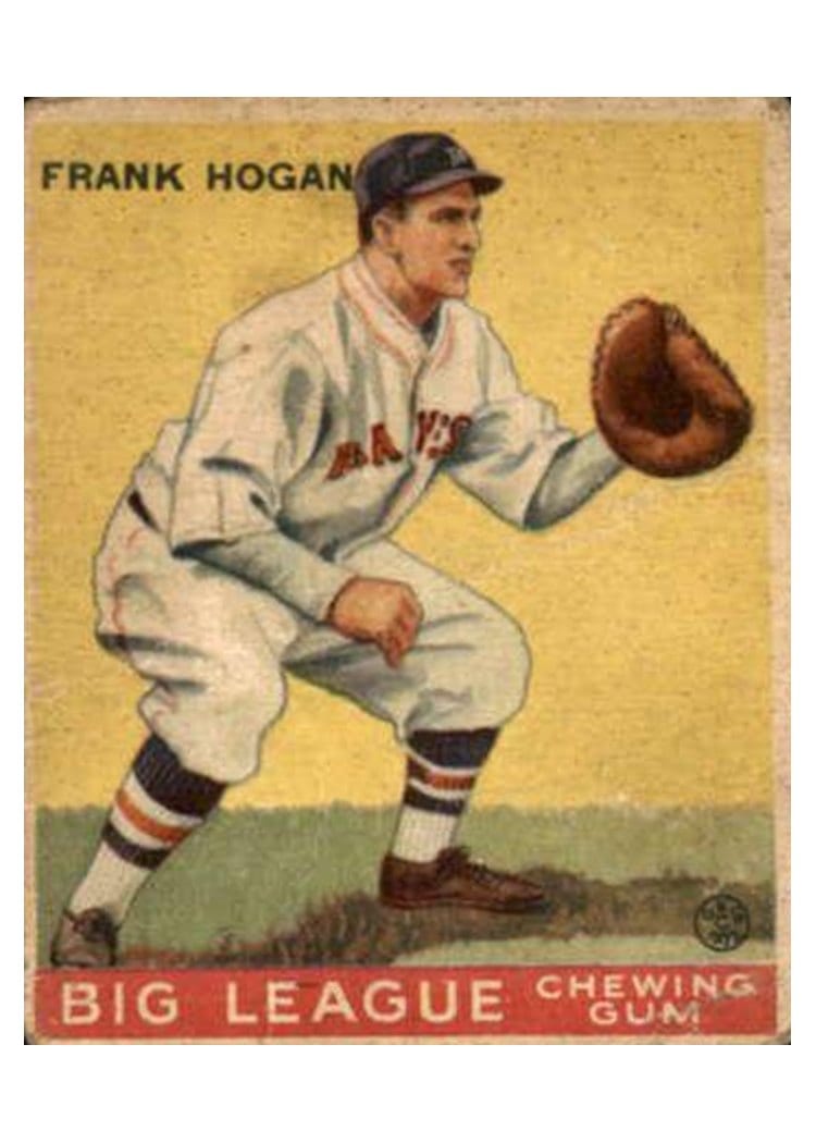 1933 Goudey Frank Hogan #30 card