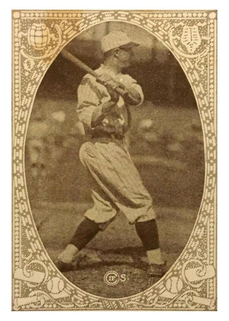 1922 E120 American Caramel Frank Home Run Baker card