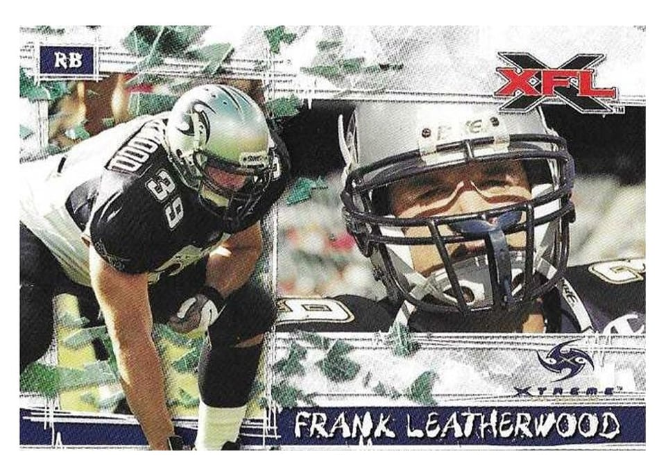 2001 Topps XFL Frank Leatherwood #45 card