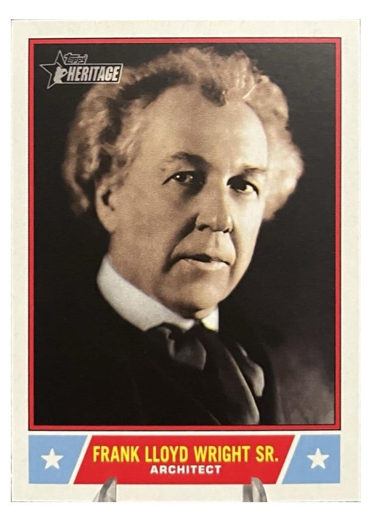 2025 Topps Heritage Notable Americans Frank Lloyd Wright Sr. #NS-43 card