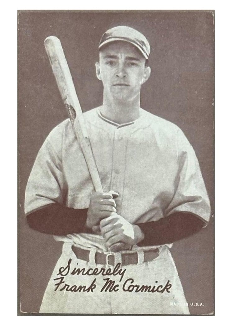 1939 Exhibits Salutation Frank McCormick card