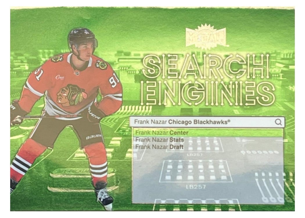 2024-25 Skybox Metal Universe Search Engines Frank Nazar #ST-20 card