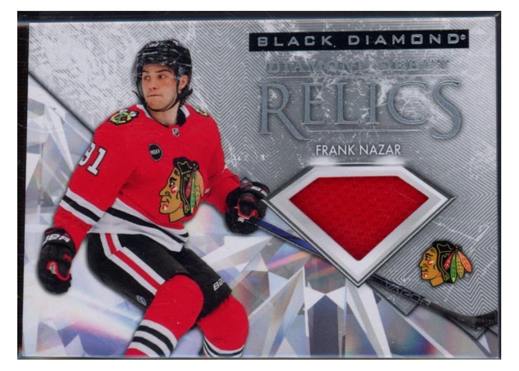2024-25 Upper Deck Black Diamond Diamond Debut Relics Jersey Frank Nazar #DD-FN card