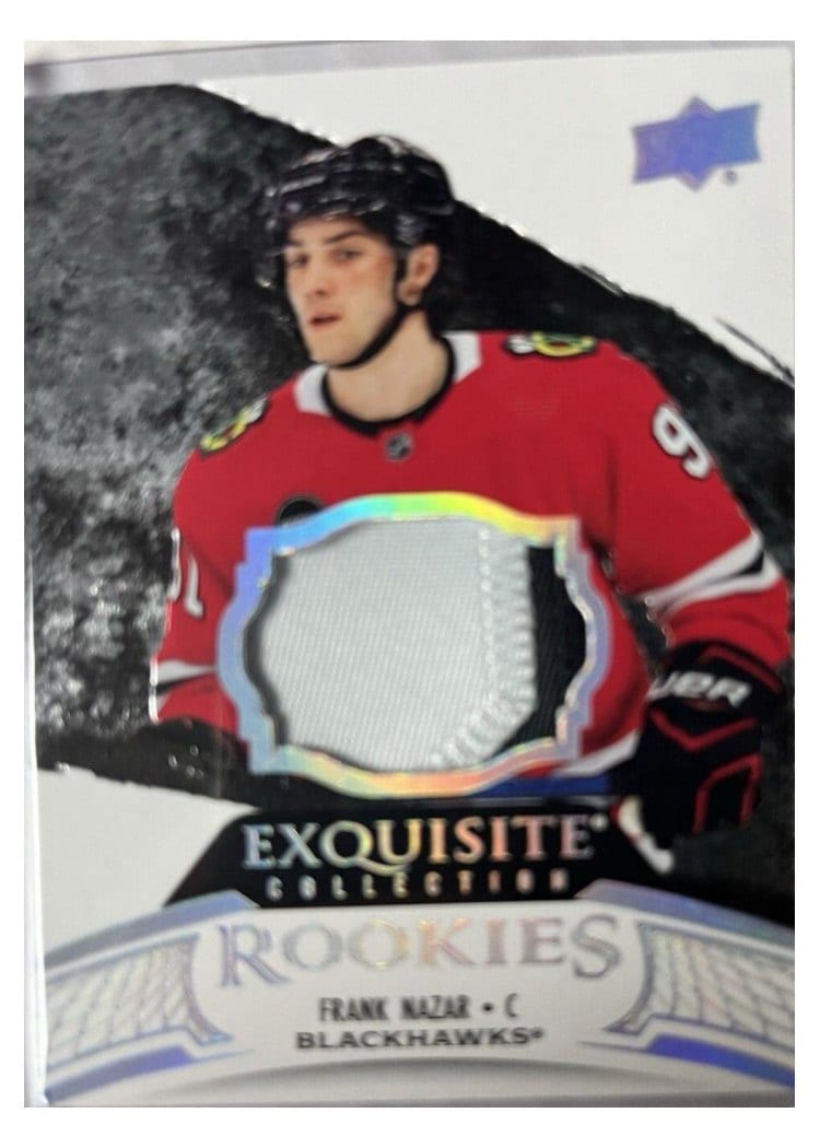 2024-25 Upper Deck Black Diamond Exquisite Collection Rookie Patch Frank Nazar #RP-FN card