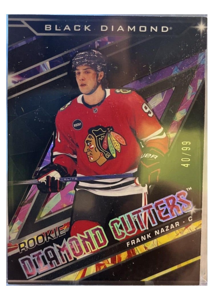 2024-25 Upper Deck Black Diamond Rookie Diamond Cutters Frank Nazar #RDC-FN card