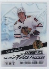 2024-25 Upper Deck Credentials Acetate Debut Ticket Access Frank Nazar #DTAA-FN