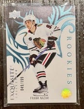 2024-25 Upper Deck Ice Exquisite Collection Rookies Frank Nazar #R-5