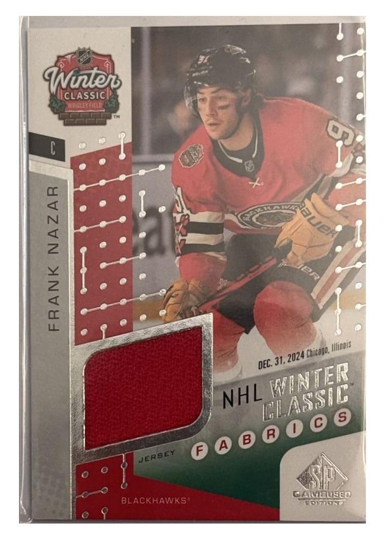 2025-26 SP Game Used 2025 Winter Classic Fabrics Frank Nazar #WCF-15