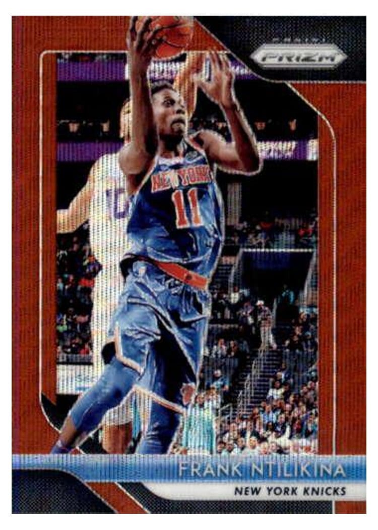 2018-19 Panini Prizm Base Set Frank Ntilikina Ruby Wave #247 card