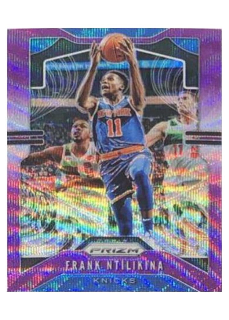 2019-20 Panini Prizm Base Set Frank Ntilikina Purple Wave Prizm #177 card