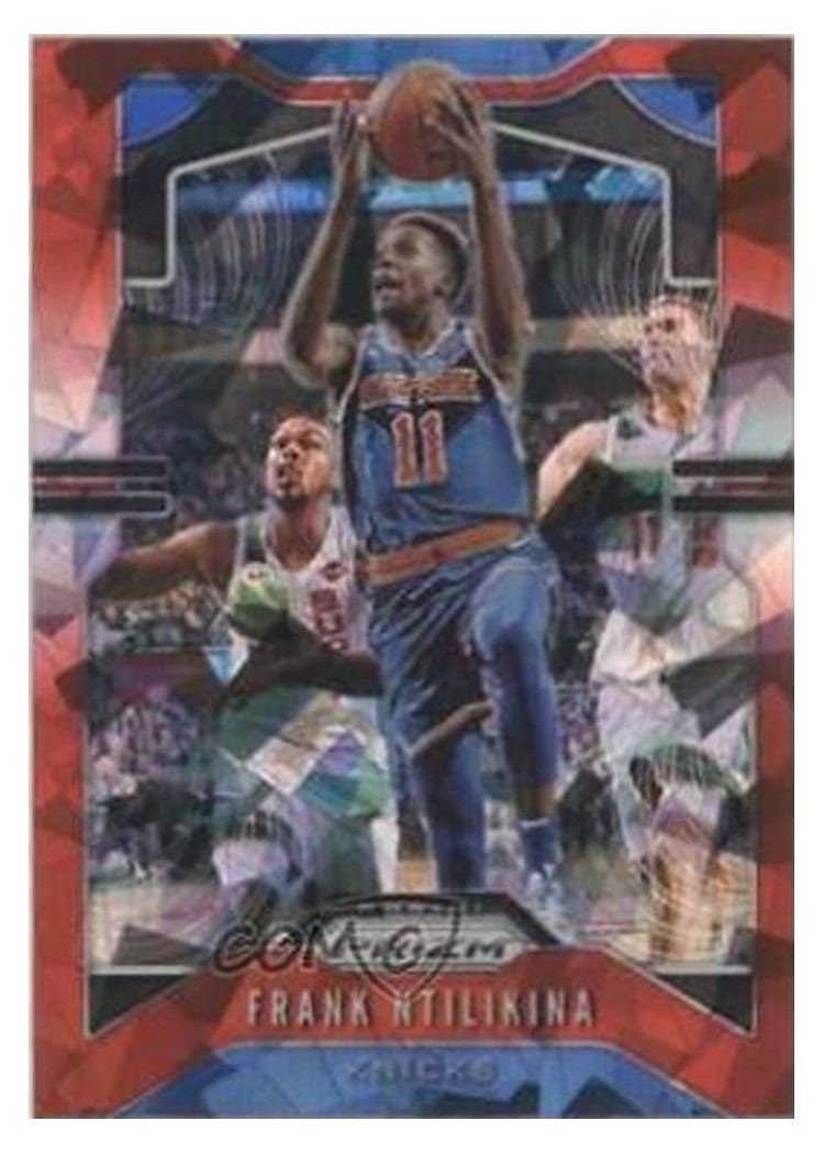 2019-20 Panini Prizm Base Set Frank Ntilikina Red Ice Prizm #177 card