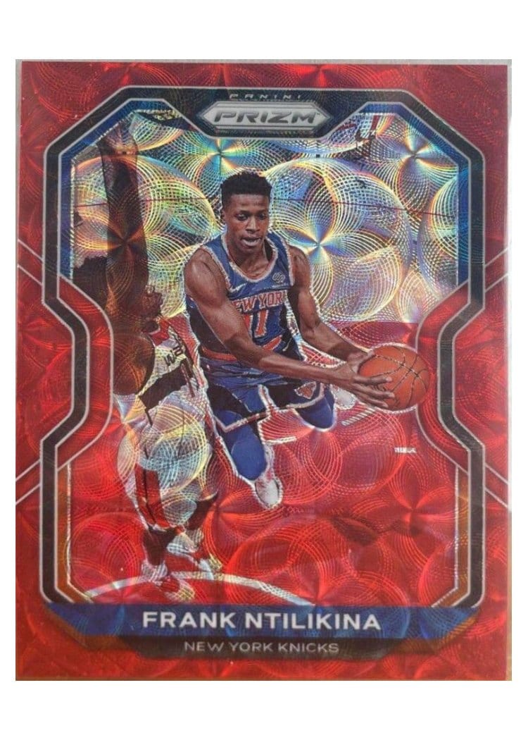 2020-21 Panini Prizm Base Set Frank Ntilikina Choice Red Prizm #113 card