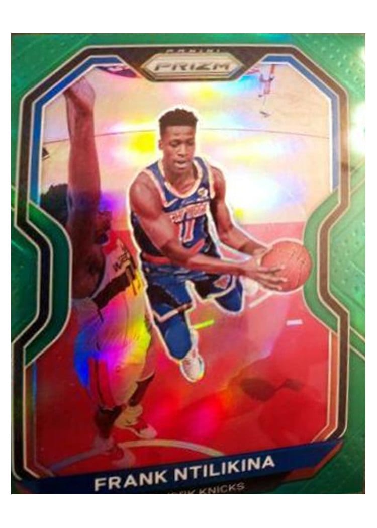 2020-21 Panini Prizm Base Set Frank Ntilikina Green Prizm #113 card