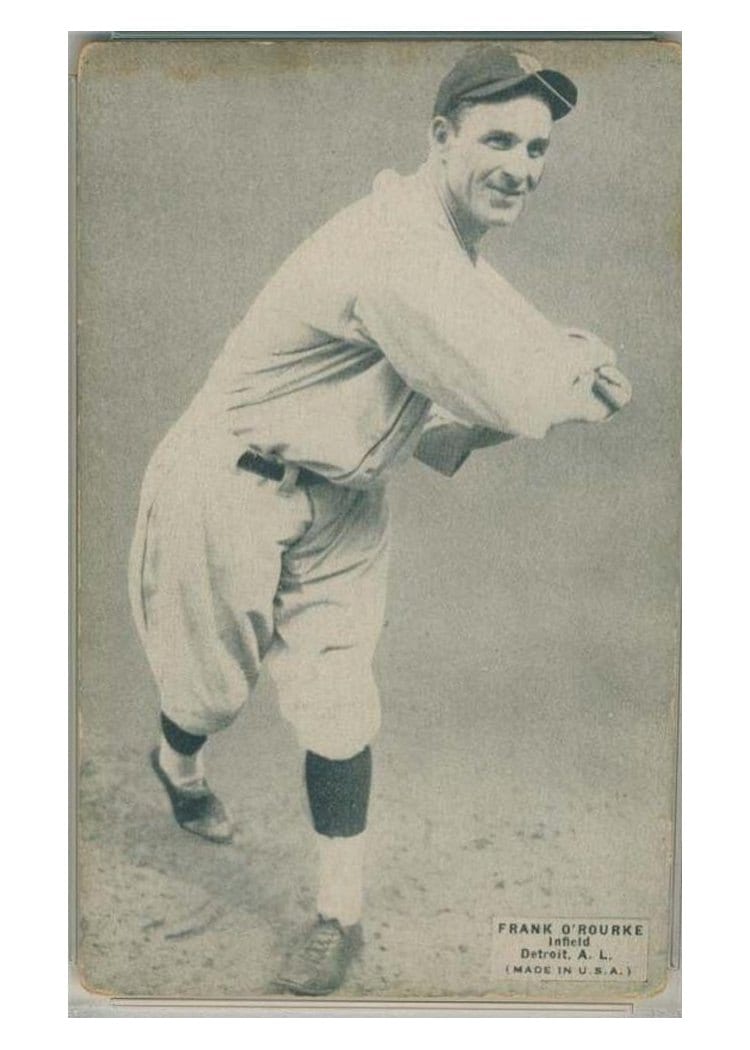1926 Exhibits Frank O'Rourke card