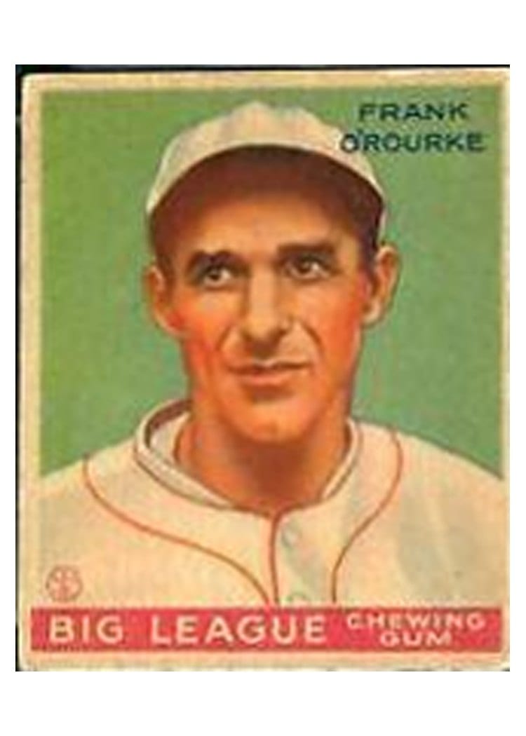 1934 World Wide Gum Frank O'Rourke #43 card