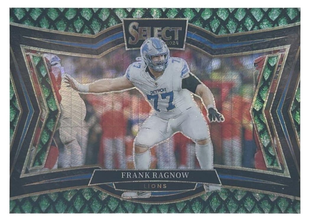 2024 Panini Select Base Set Frank Ragnow Dragon Scale Prizm #438 card