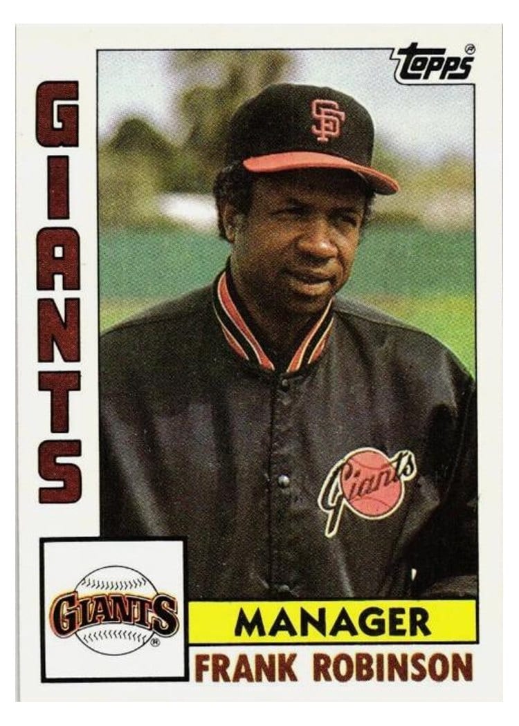 1984 Topps Frank Robinson #171 card