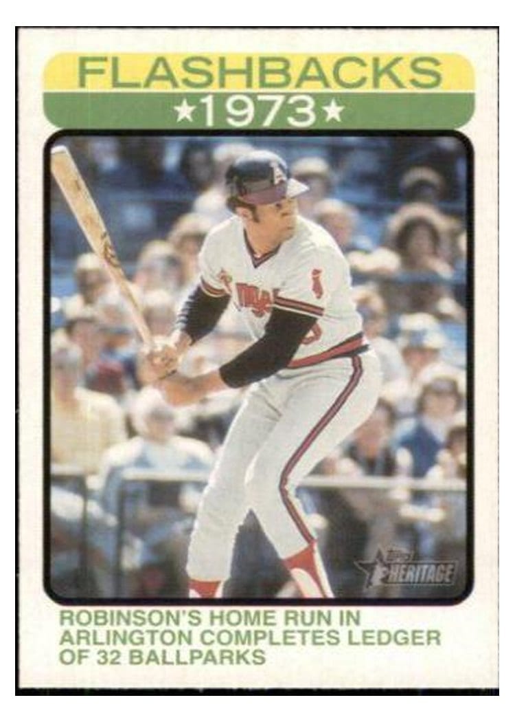 2022 Topps Heritage Baseball Flashbacks Frank Robinson #BF-14 card