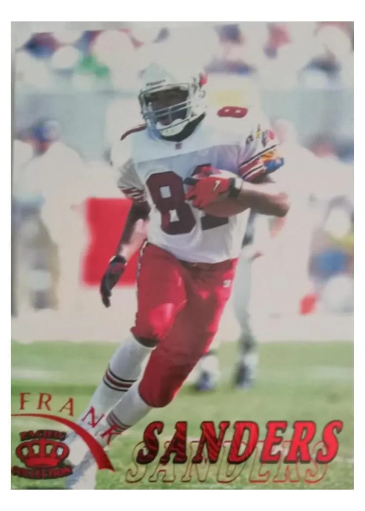 1996 Pacific Gridiron Frank Sanders #4 card