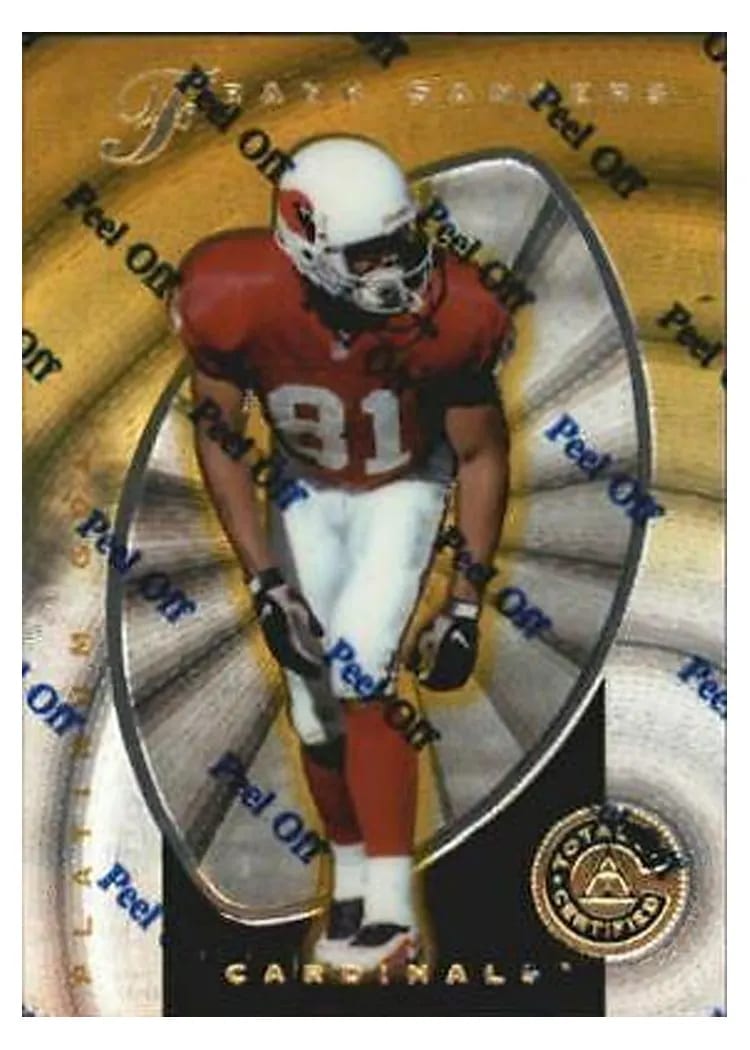 1997 Pinnacle Totally Certified Frank Sanders #62 card