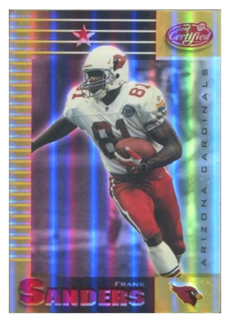 1999 Leaf Certified Frank Sanders #2 card
