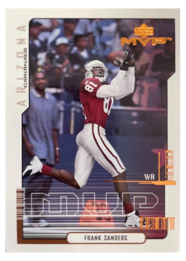 2000 Upper Deck MVP Frank Sanders #5 card