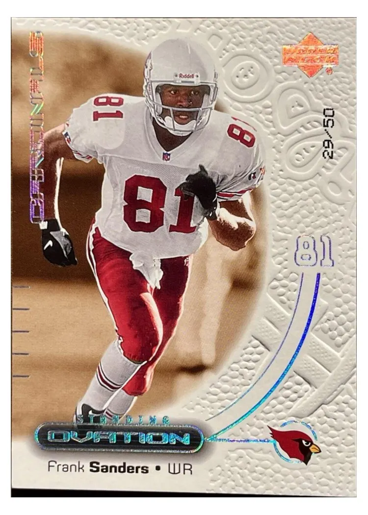 2000 Upper Deck Ovation Frank Sanders Standing Ovation #2 card
