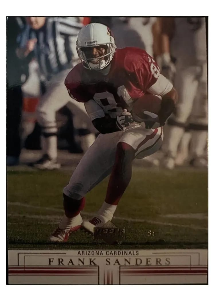 2001 Upper Deck Frank Sanders #4 card