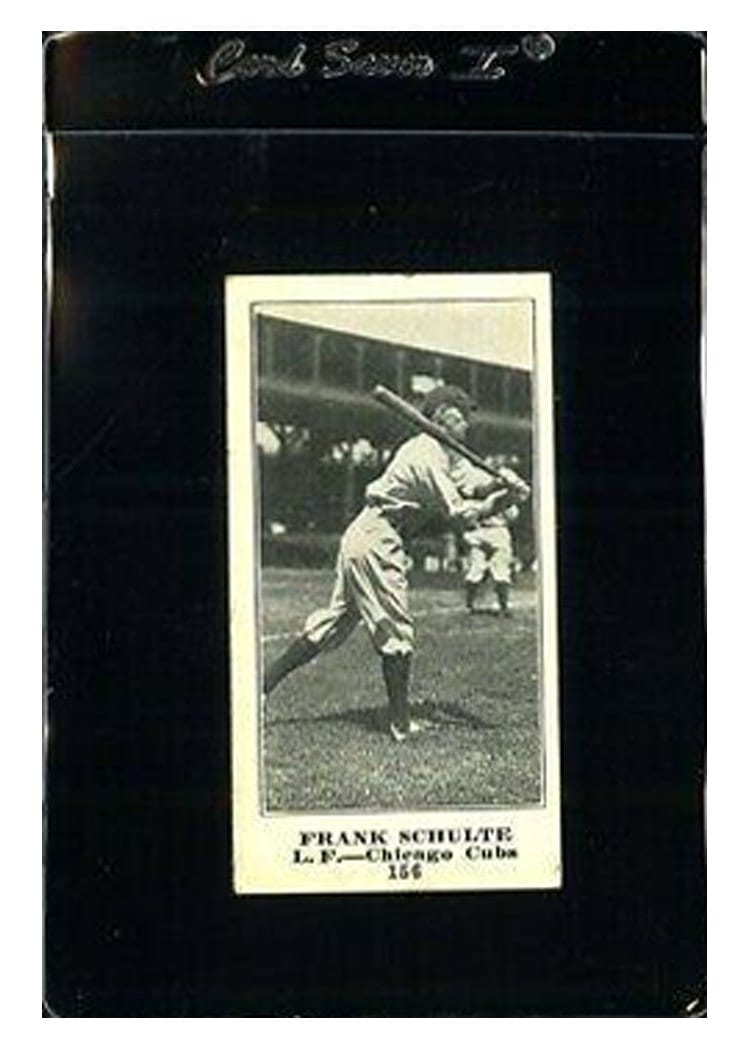 1916 M101 4 Sporting News Frank Schulte #156 card