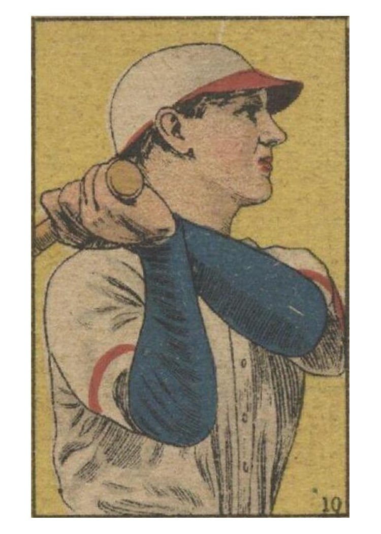 1919 W514 Frank Schulte #10 card