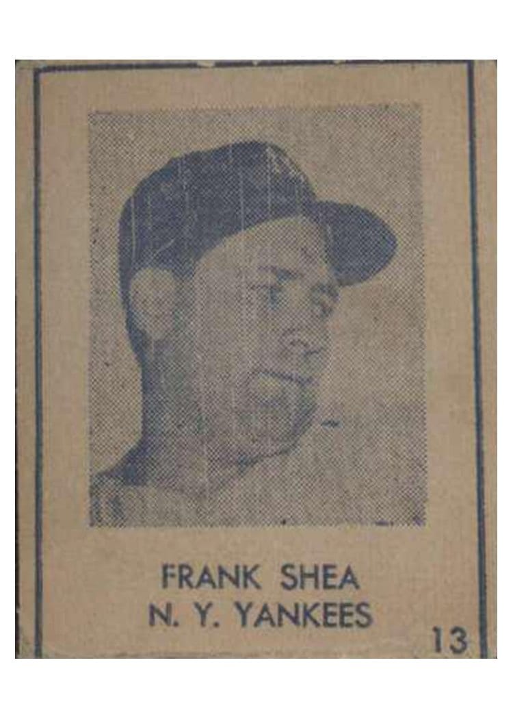1948 R346 Blue Tint Frank Shea #13 card