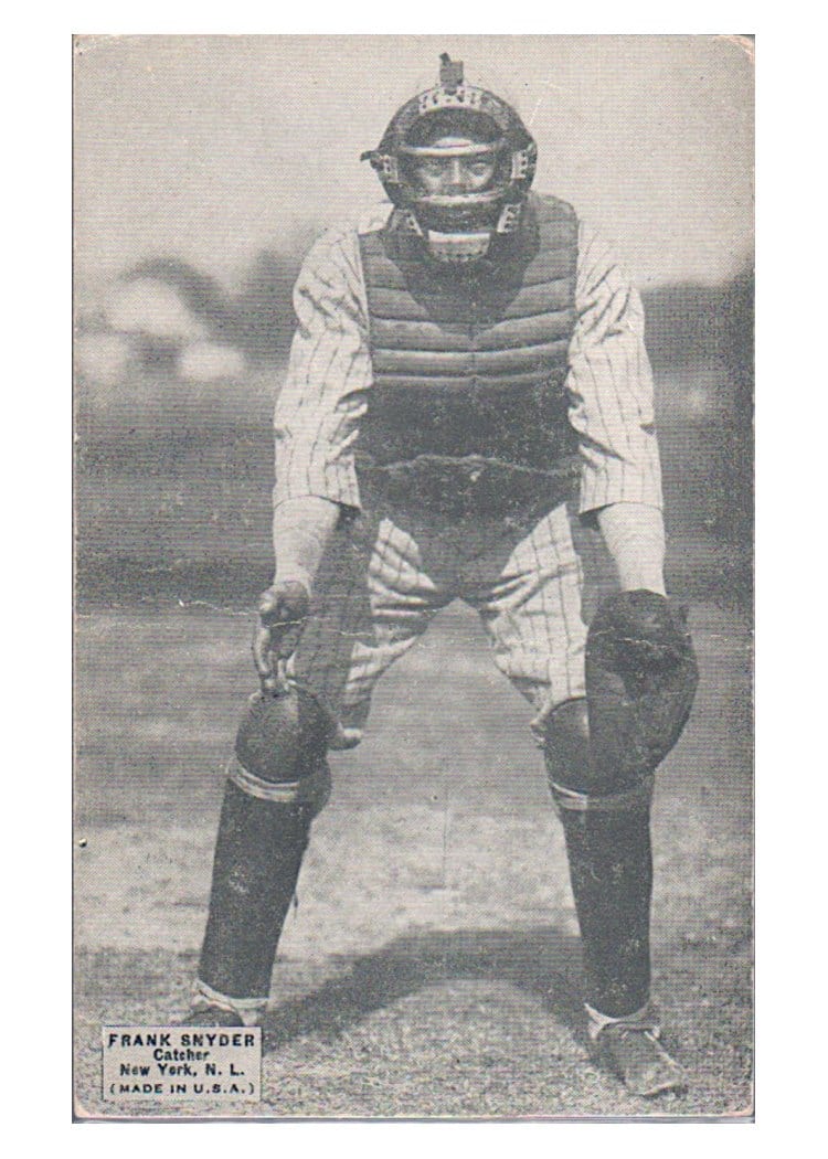1925 Exhibits Frank Snyder card