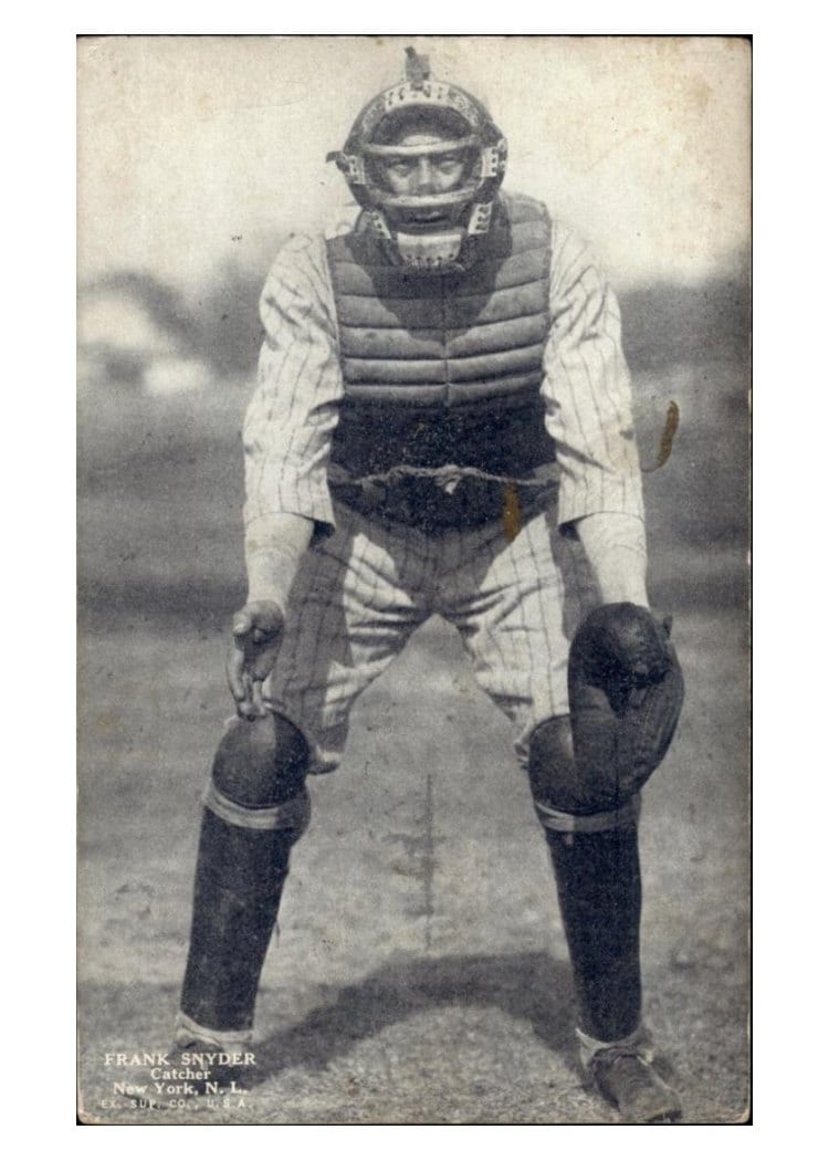 1926 Exhibits Frank Snyder card
