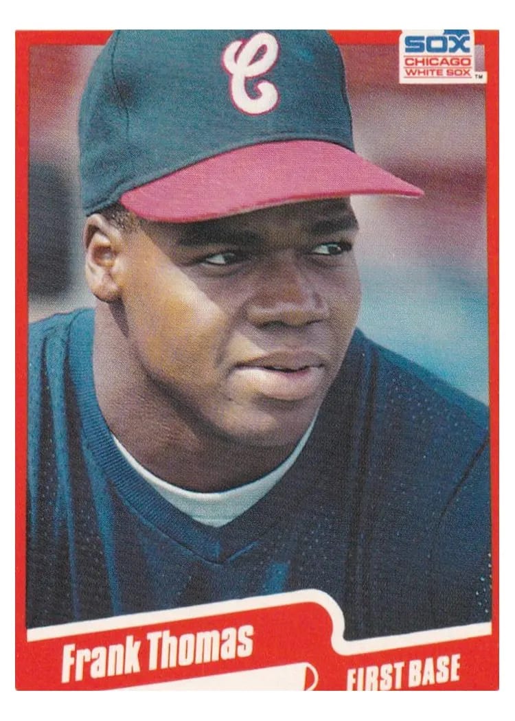 1990 Fleer Update Frank Thomas #U-87 card