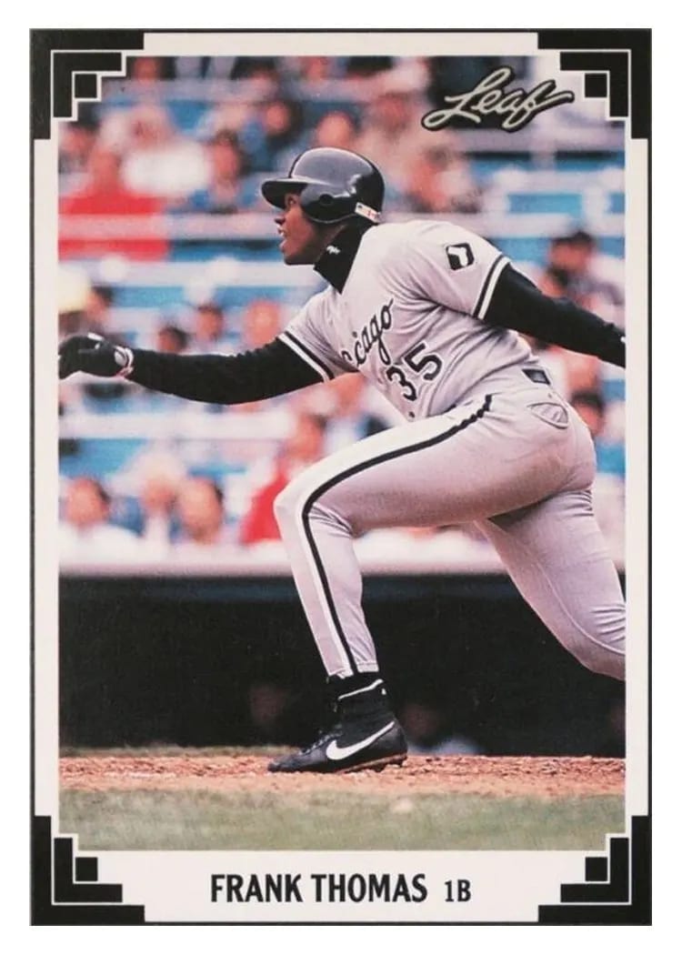 1991 Leaf Frank Thomas #281 card