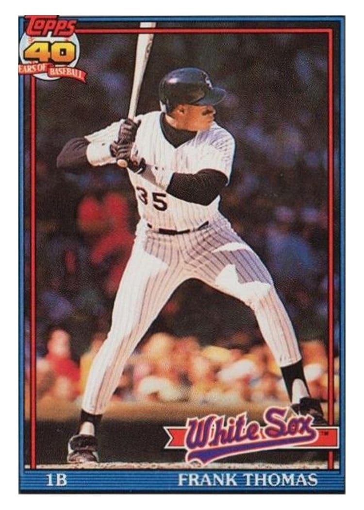 1991 Topps Base Set Frank Thomas #79 card