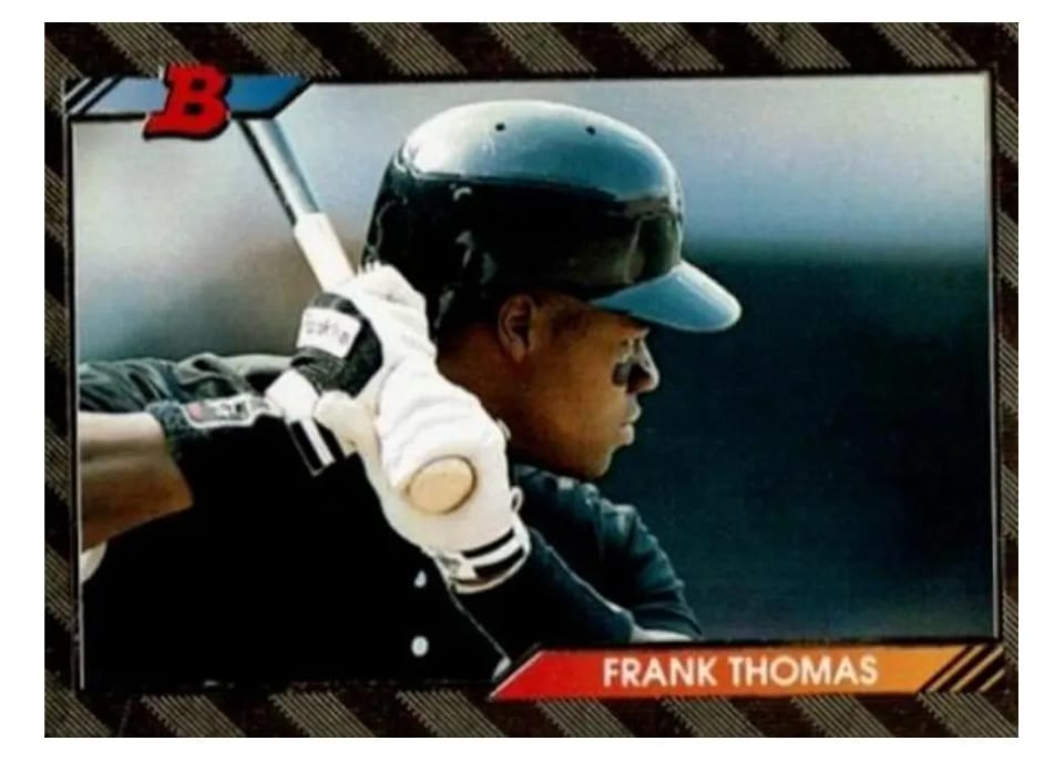 1992 Bowman Frank Thomas #551 card