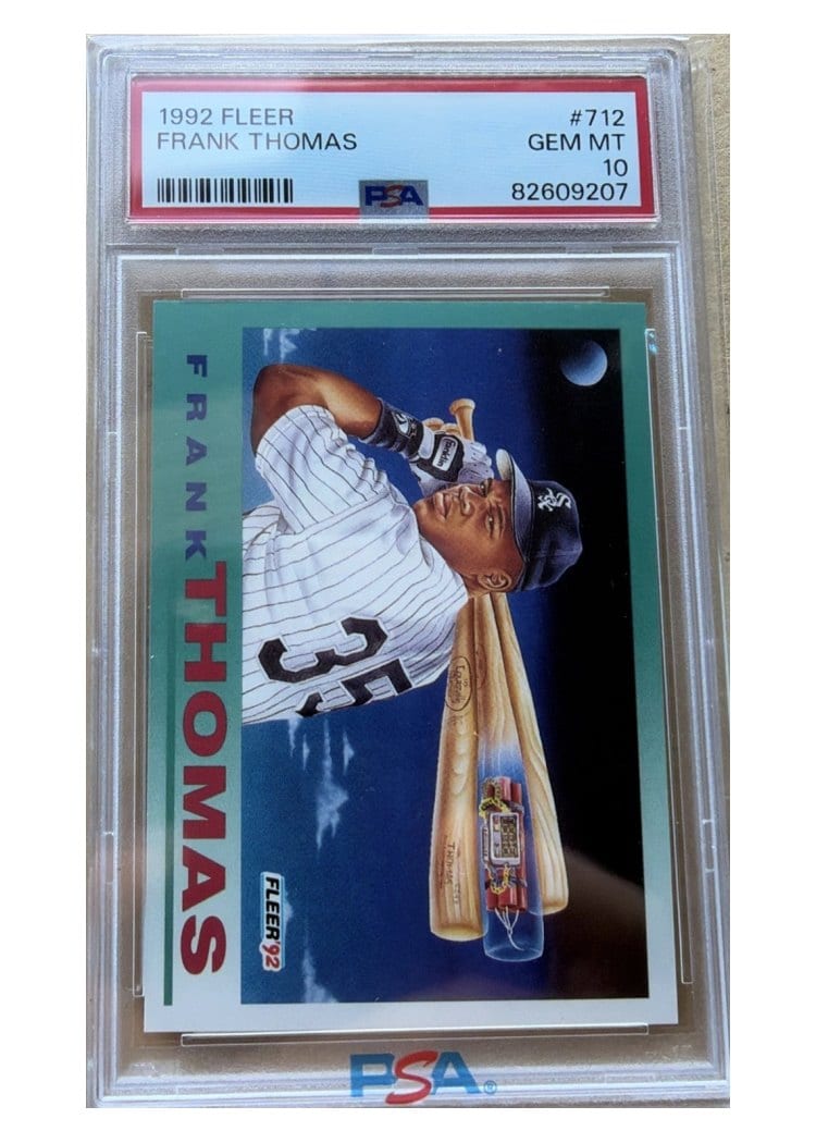 1992 Fleer Base Set Frank Thomas #712 card