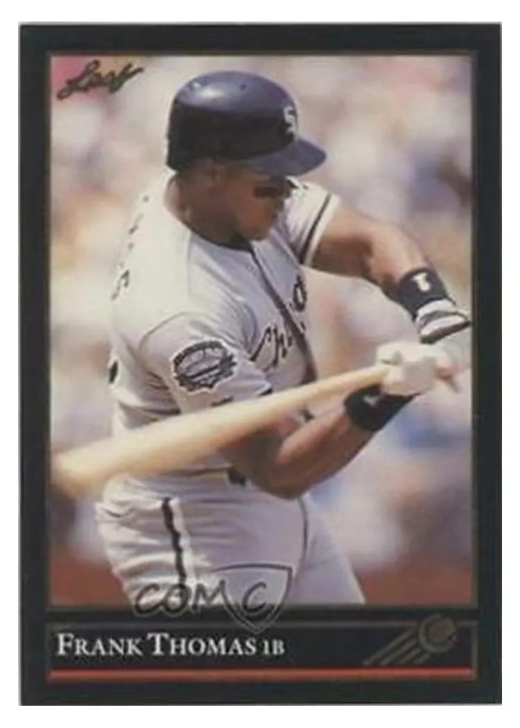 1992 Leaf Frank Thomas #349 card