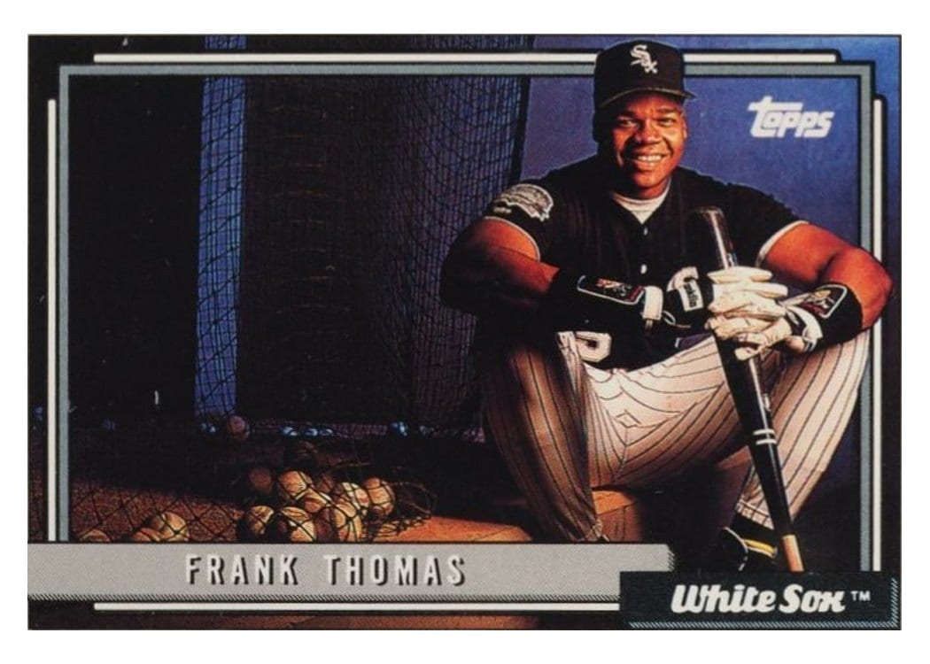 1992 Topps Base Set Frank Thomas #555 card