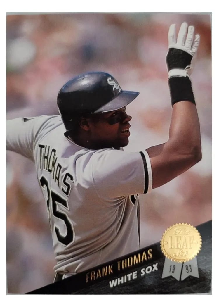 1993 Leaf Frank Thomas #195 card