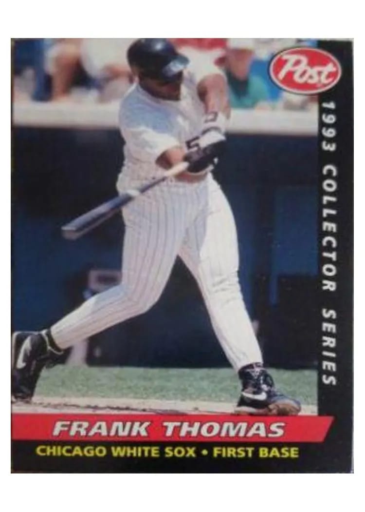 1993 Post Cereal Frank Thomas #14 card