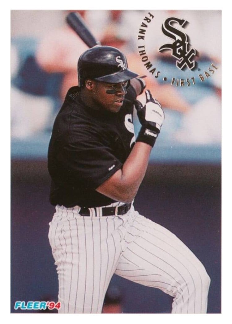 1994 Fleer Base Set Frank Thomas #96 card
