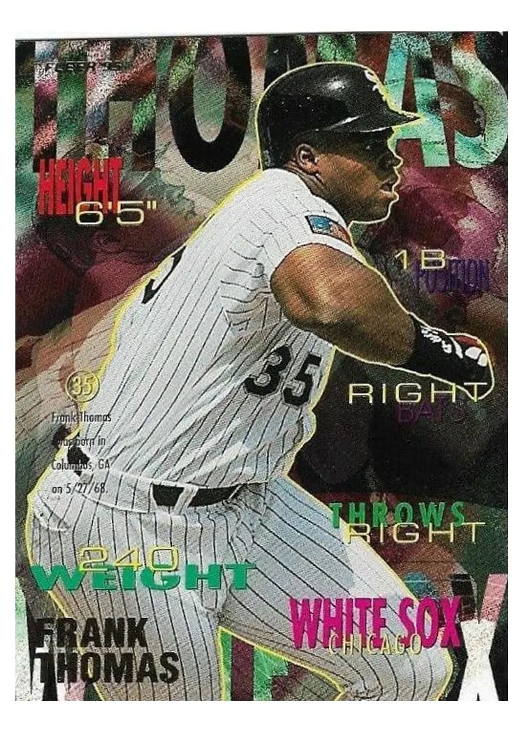 1995 Fleer Frank Thomas #128 card