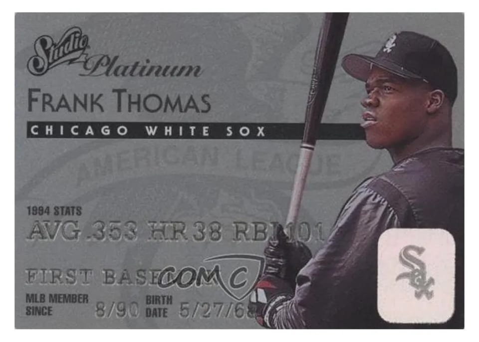 1995 Studio Frank Thomas #1 card