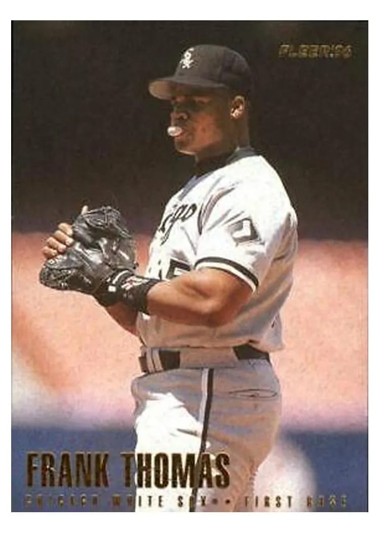 1996 Fleer Frank Thomas #77 card