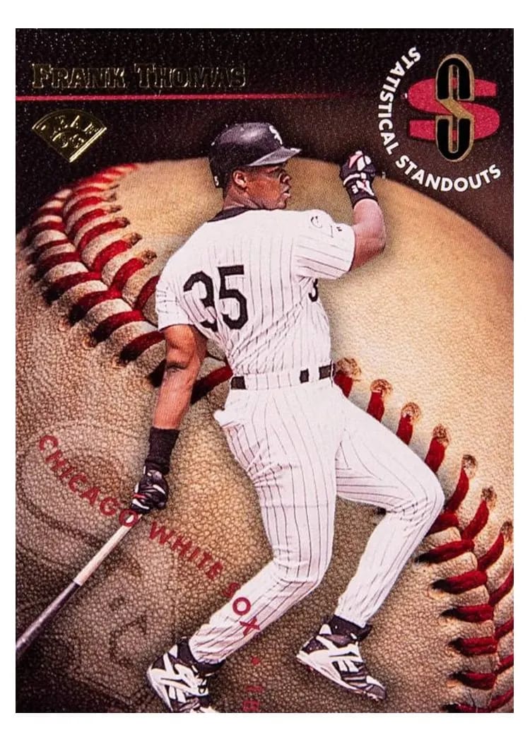 1996 Leaf Statistical Standouts Frank Thomas #3 card