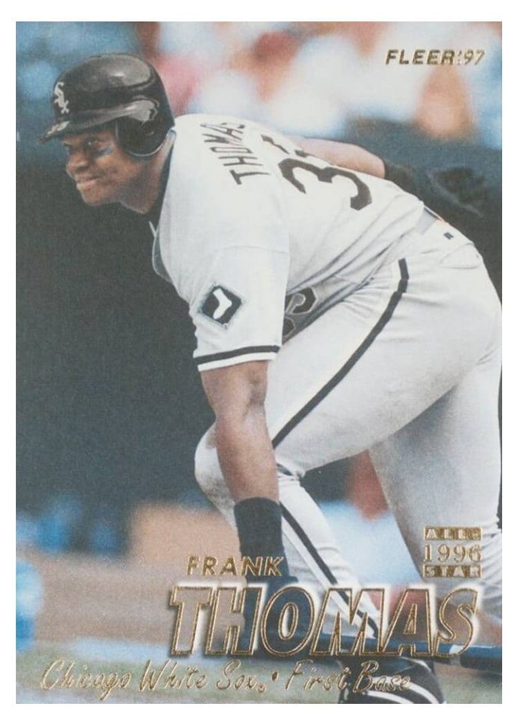 1997 Fleer Base Set Frank Thomas #72 card